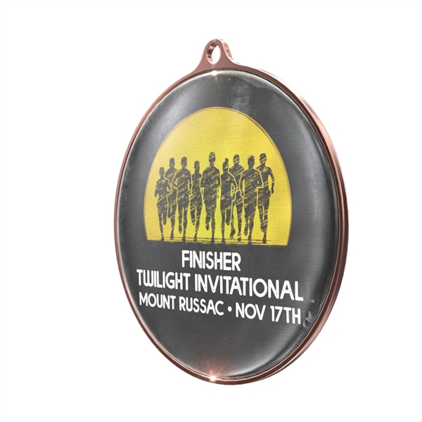 3" Vibraprint® Bright Finish Insert Medal - 3" Vibraprint® Bright Finish Insert Medal - Image 5 of 10