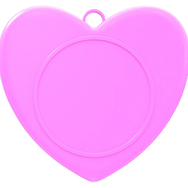 3" Express Vibraprint Heart Shaped Insert Medal - 3" Express Vibraprint Heart Shaped Insert Medal - Image 7 of 7