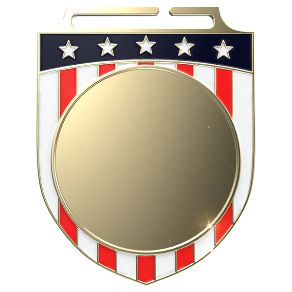 Express Vibraprint™ Patriotic Shield Insert Medal - Express Vibraprint™ Patriotic Shield Insert Medal - Image 7 of 10