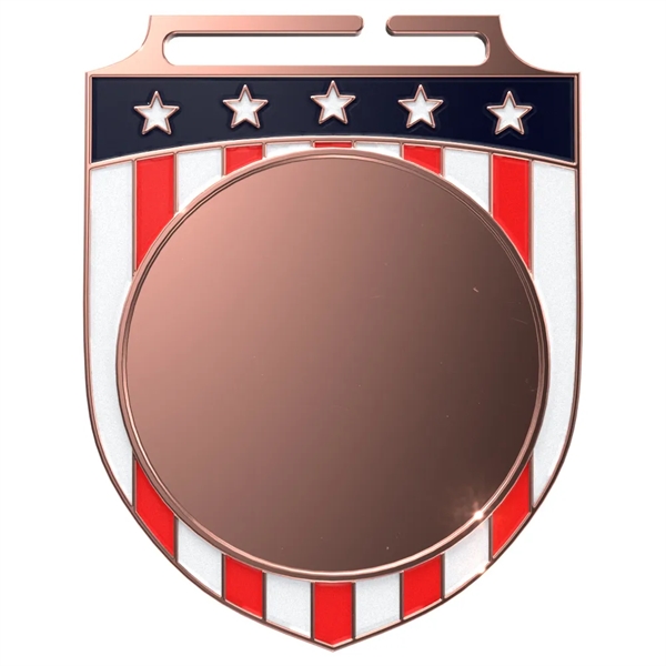 Express Vibraprint™ Patriotic Shield Insert Medal - Express Vibraprint™ Patriotic Shield Insert Medal - Image 10 of 10