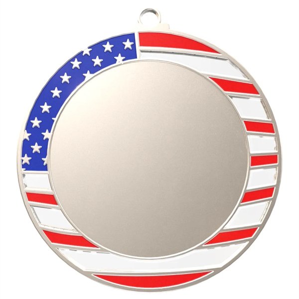 Express Vibraprint® American Flag Insert Medal - Express Vibraprint® American Flag Insert Medal - Image 9 of 10