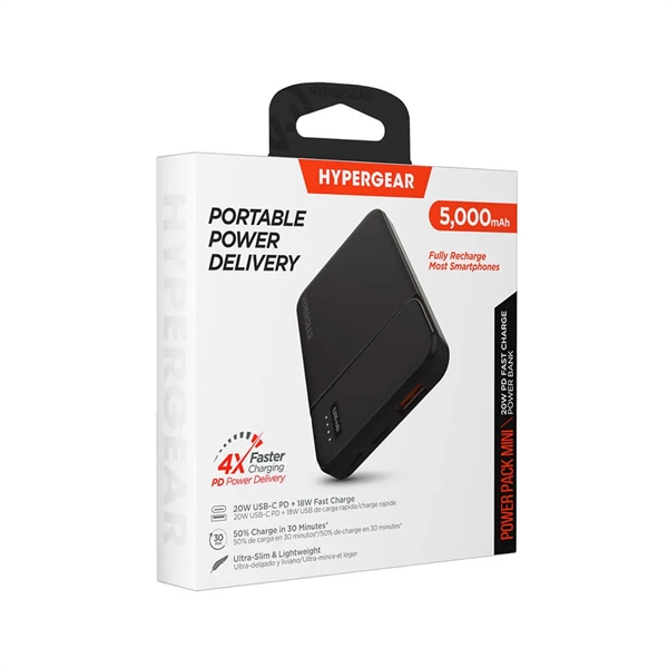 HyperGear PowerPack Mini 20W PD Power Bank 5K - 5000mAh