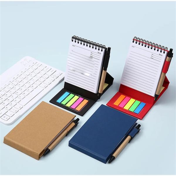 Coil Memo Pad with Pen and Sticky Notes - Coil Memo Pad with Pen and Sticky Notes - Image 0 of 2