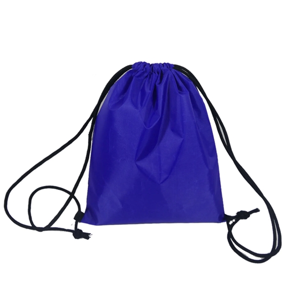 210D Nylon Drawstring Backpack - 210D Nylon Drawstring Backpack - Image 3 of 11