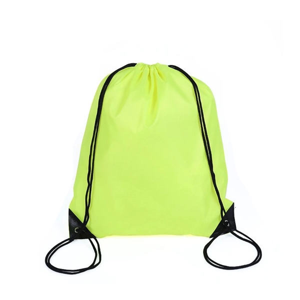 210D Nylon Drawstring Backpack - 210D Nylon Drawstring Backpack - Image 4 of 11