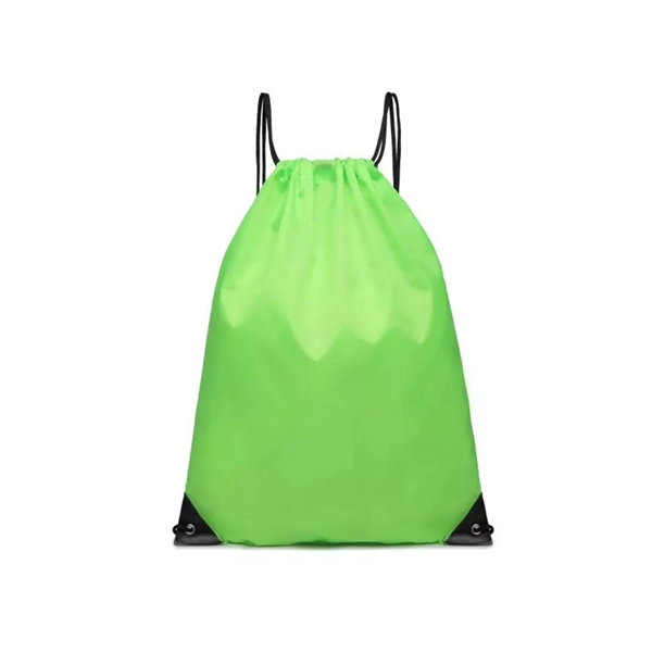 210D Nylon Drawstring Backpack - 210D Nylon Drawstring Backpack - Image 5 of 11