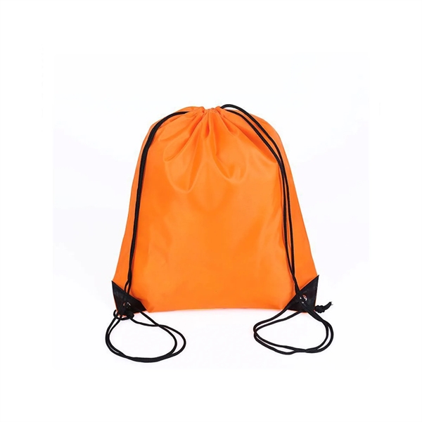 210D Nylon Drawstring Backpack - 210D Nylon Drawstring Backpack - Image 6 of 11