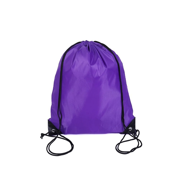 210D Nylon Drawstring Backpack - 210D Nylon Drawstring Backpack - Image 7 of 11