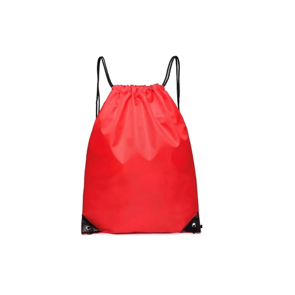 210D Nylon Drawstring Backpack - 210D Nylon Drawstring Backpack - Image 8 of 11