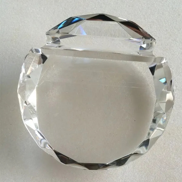 Round Crystal Business Card Holder Paperweight - Round Crystal Business Card Holder Paperweight - Image 4 of 6