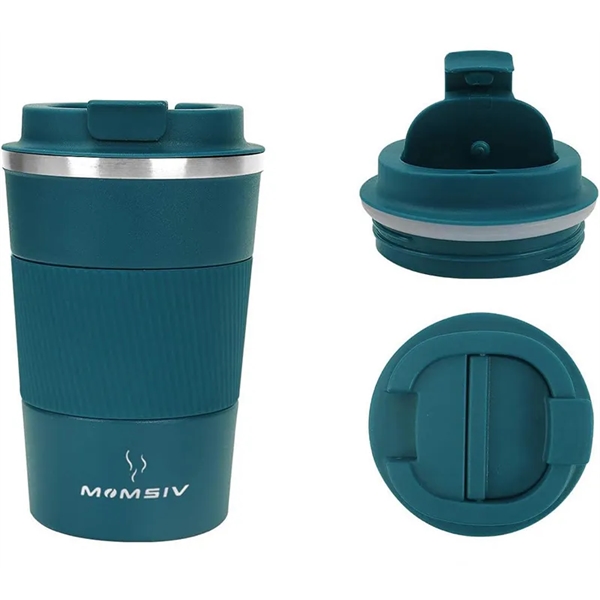 12oz Insulated Coffee Mugs with Leakproof Lid - 12oz Insulated Coffee Mugs with Leakproof Lid - Image 1 of 2
