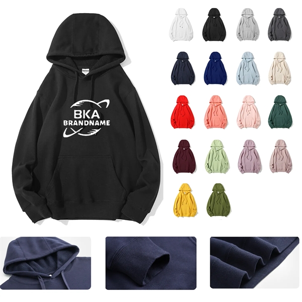 Adult Cotton/Polyester Fleece Hoodie - Adult Cotton/Polyester Fleece Hoodie - Image 0 of 5