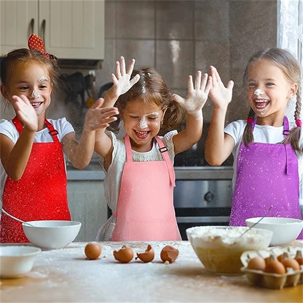 Kids Cooking Aprons With Adjustable Strap - Kids Cooking Aprons With Adjustable Strap - Image 2 of 2