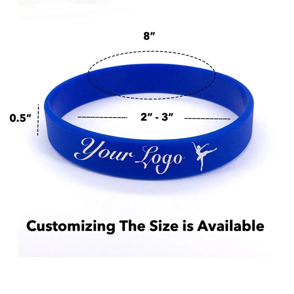 Silicone Wristband Blank Rubber Bracelet - Silicone Wristband Blank Rubber Bracelet - Image 1 of 1