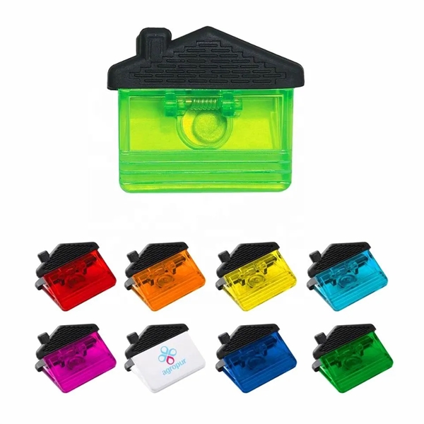 House Shaped Plastic Refrigerator Magnet Clips - House Shaped Plastic Refrigerator Magnet Clips - Image 1 of 1