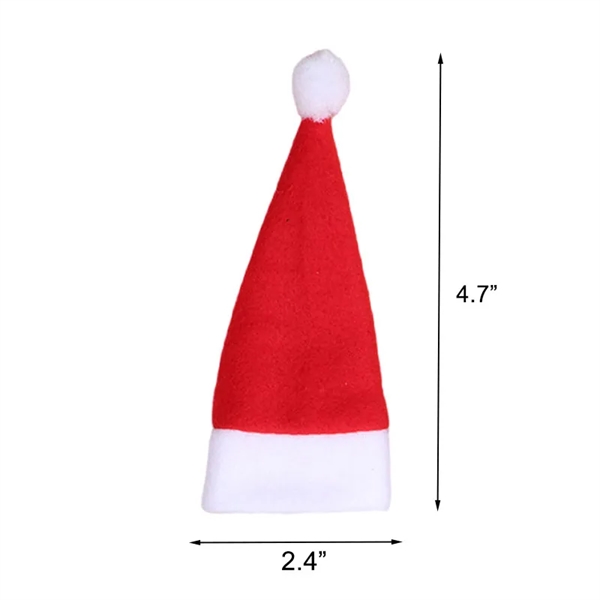 Mini Felt Santa Hats for Decoration - Mini Felt Santa Hats for Decoration - Image 1 of 2