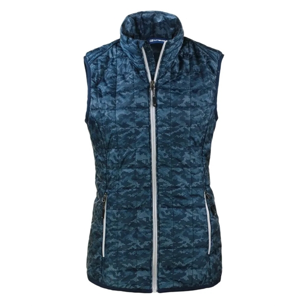 Cutter & Buck Rainier Recycled Insulated Printed Puffer W...