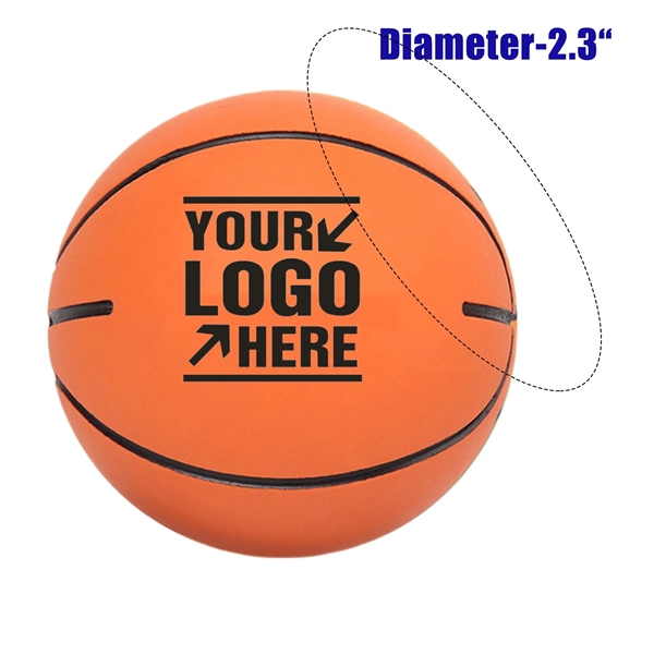 Rubber Bouncy Ball Mini Basketball Dog Toy - Rubber Bouncy Ball Mini Basketball Dog Toy - Image 1 of 2