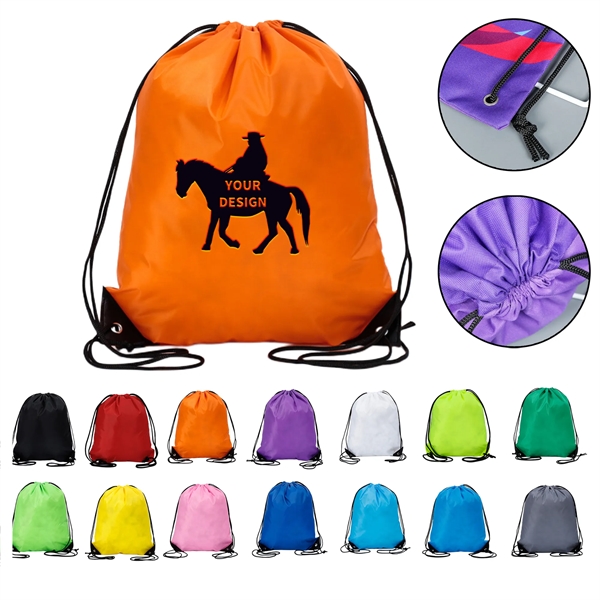 Drawstring Backpack Gym Bags Sport Cinch Sack - Drawstring Backpack Gym Bags Sport Cinch Sack - Image 0 of 9