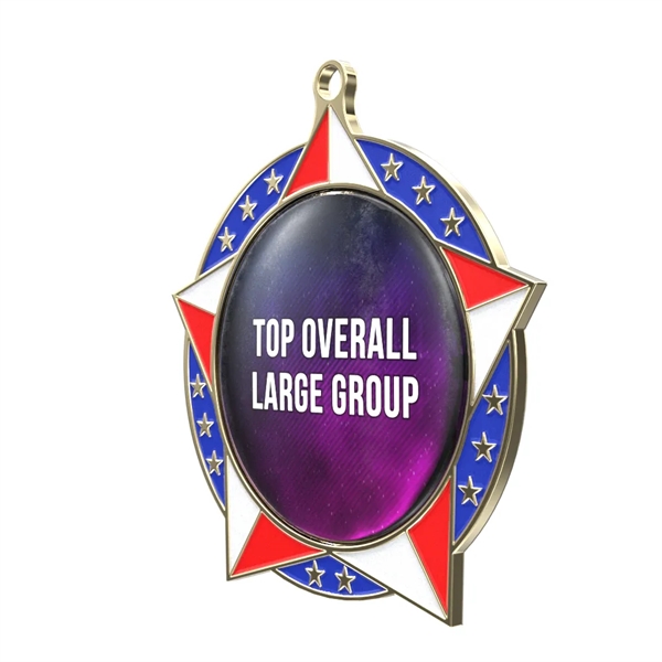 Express Patriotic Star Insert Medal - Express Patriotic Star Insert Medal - Image 1 of 10