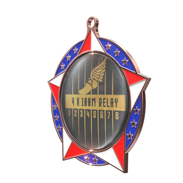 Express Patriotic Star Insert Medal - Express Patriotic Star Insert Medal - Image 5 of 10