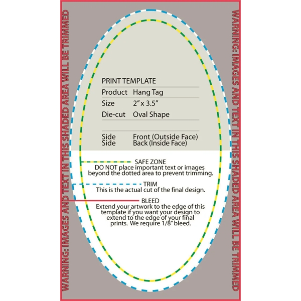Oval Full Color Hang Tags - Oval Full Color Hang Tags - Image 1 of 1