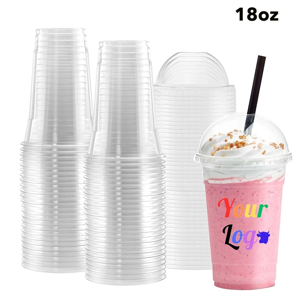 18oz Disposable Plastic Clear Cups - 18oz Disposable Plastic Clear Cups - Image 0 of 3