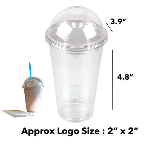 18oz Disposable Plastic Clear Cups - 18oz Disposable Plastic Clear Cups - Image 1 of 3