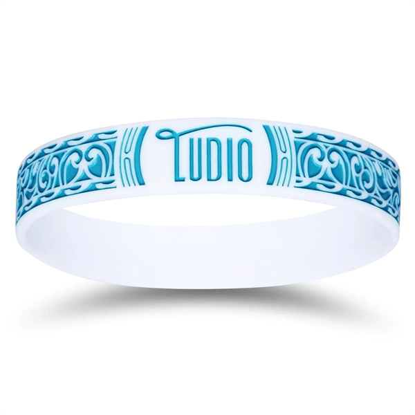 Colorfilled Silicone Wristband Bracelet-EB - Colorfilled Silicone Wristband Bracelet-EB - Image 4 of 11