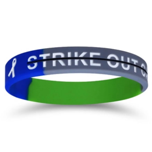 Colorfilled Silicone Wristband Bracelet-EB - Colorfilled Silicone Wristband Bracelet-EB - Image 5 of 11