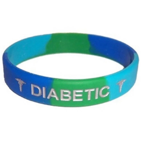 Colorfilled Silicone Wristband Bracelet-EB - Colorfilled Silicone Wristband Bracelet-EB - Image 6 of 11