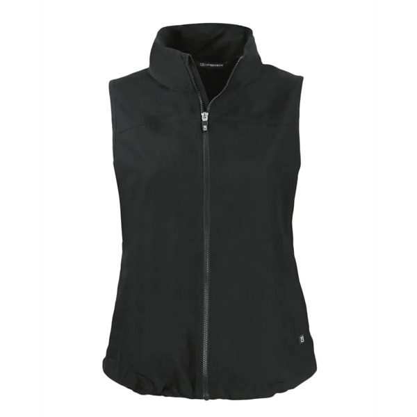 Custom Cutter & Buck Charter Recycled Packable Womens Full Zip Vest