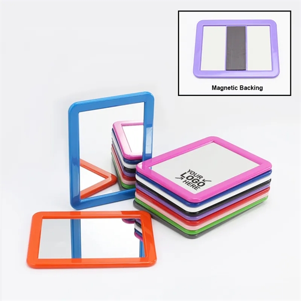 5"x7" Magnetic Locker Mirror w/ Plastic Boarder - 5"x7" Magnetic Locker Mirror w/ Plastic Boarder - Image 0 of 1