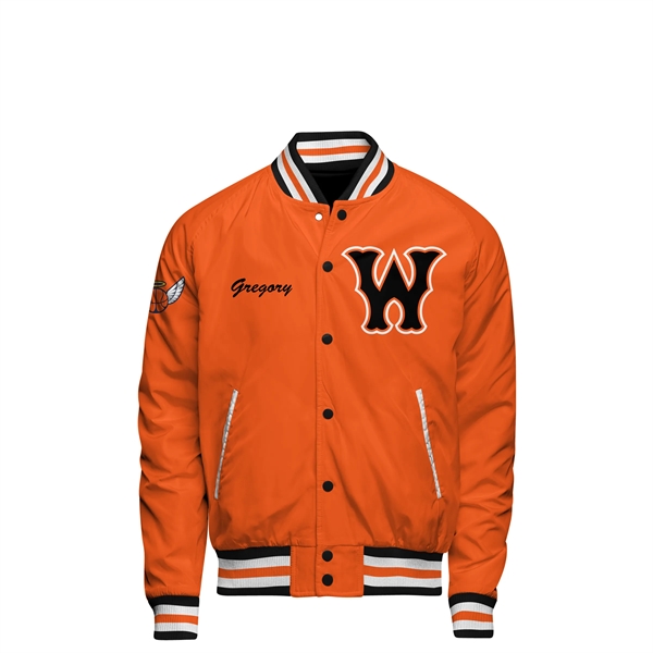 Build Your Own Satin Varsity Jacket: Quilted Lining - Build Your Own Satin Varsity Jacket: Quilted Lining - Image 0 of 3