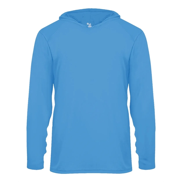 Badger Youth B-Core Long Sleeve Hooded T-Shirt - Badger Youth B-Core Long Sleeve Hooded T-Shirt - Image 29 of 34