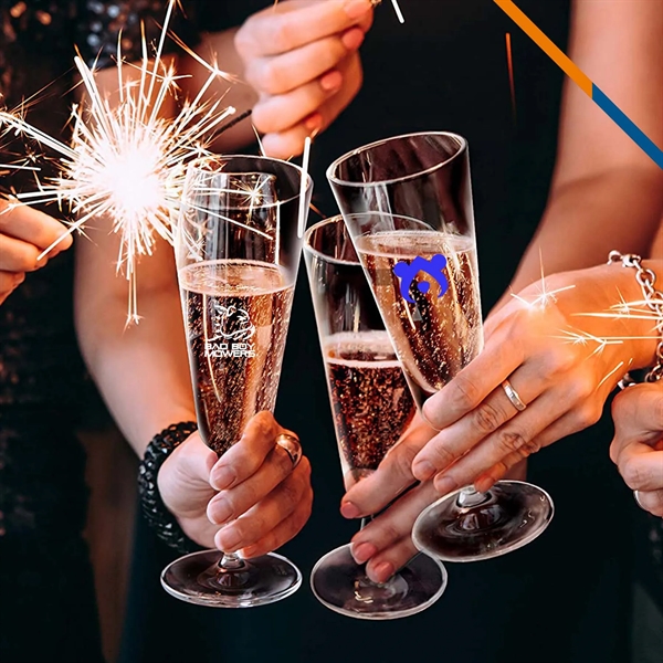 Algo Plastic Champagne Flutes - 6.7 OZ. - Algo Plastic Champagne Flutes - 6.7 OZ. - Image 1 of 3