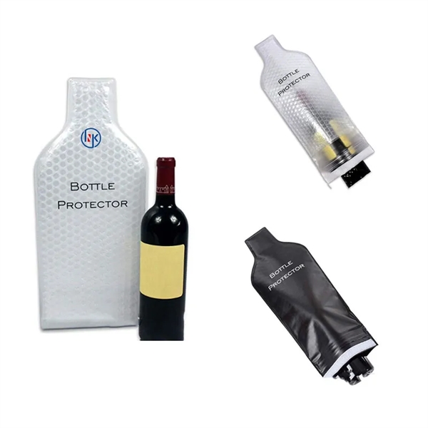 PVC Red Wine Bottle Protector Bubble Travel Bag - PVC Red Wine Bottle Protector Bubble Travel Bag - Image 0 of 3