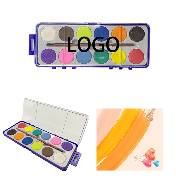 12 Colors Pure Watercolor Paint Set - 12 Colors Pure Watercolor Paint Set - Image 0 of 0