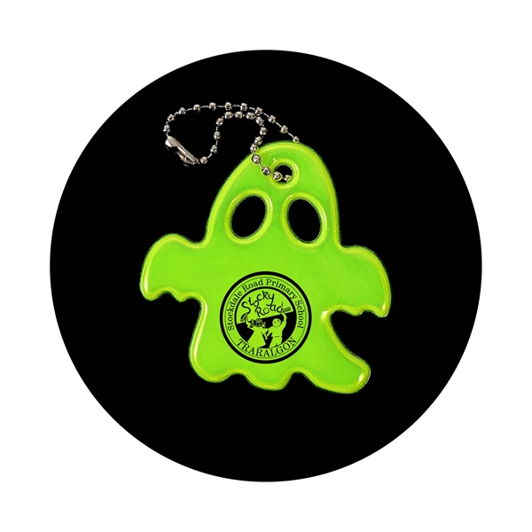 Ghost Reflective Keychain PVC High Visibility - Ghost Reflective Keychain PVC High Visibility - Image 0 of 3