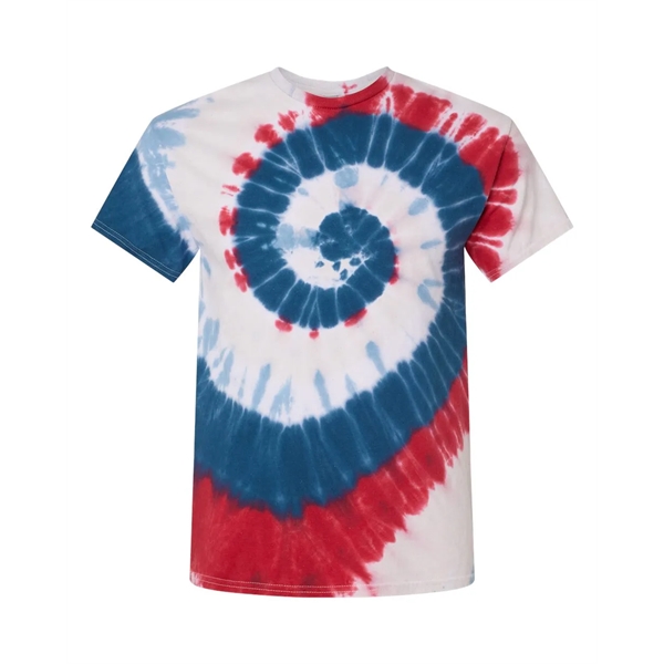 Dyenomite Multi-Color Spiral Tie-Dyed T-Shirt - Dyenomite Multi-Color Spiral Tie-Dyed T-Shirt - Image 70 of 74