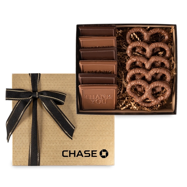 6 Piece Cookie & Confection Gift Box with Pretzels - 6 Piece Cookie & Confection Gift Box with Pretzels - Image 0 of 1