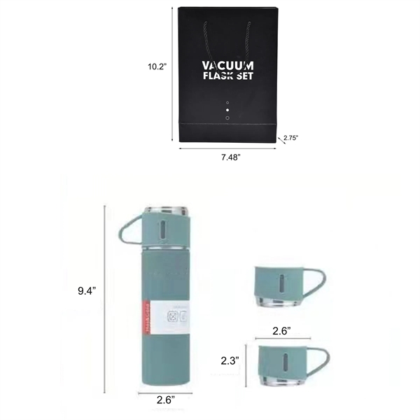 Insulated Water Bottle With Three Cup Set - Insulated Water Bottle With Three Cup Set - Image 2 of 3