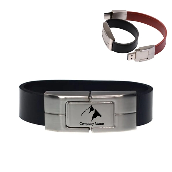 Leather Bracelet Usb Stick - Leather Bracelet Usb Stick - Image 0 of 6