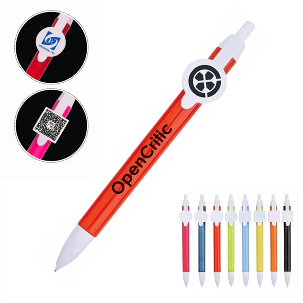 Round Clip Ball Pen Premium Ink - Round Clip Ball Pen Premium Ink - Image 0 of 10