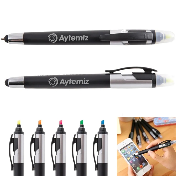 Colortouch Gift Multi-color Highlighter Ball Pen - Colortouch Gift Multi-color Highlighter Ball Pen - Image 0 of 3