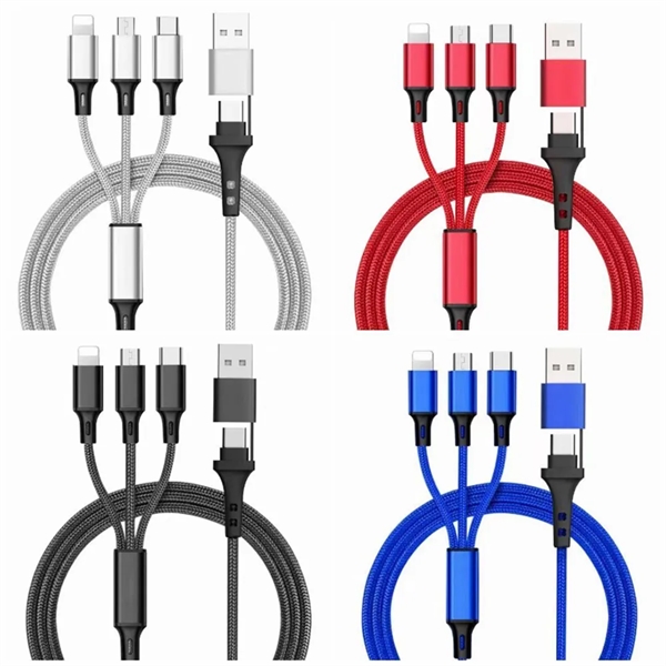 Powermax 5-in-1 Braided Charger Cable Fast Charging - Powermax 5-in-1 Braided Charger Cable Fast Charging - Image 5 of 7