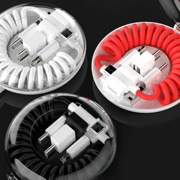 Flexcharge All-in-1 Spring Coil Charging Cable - Flexcharge All-in-1 Spring Coil Charging Cable - Image 6 of 7