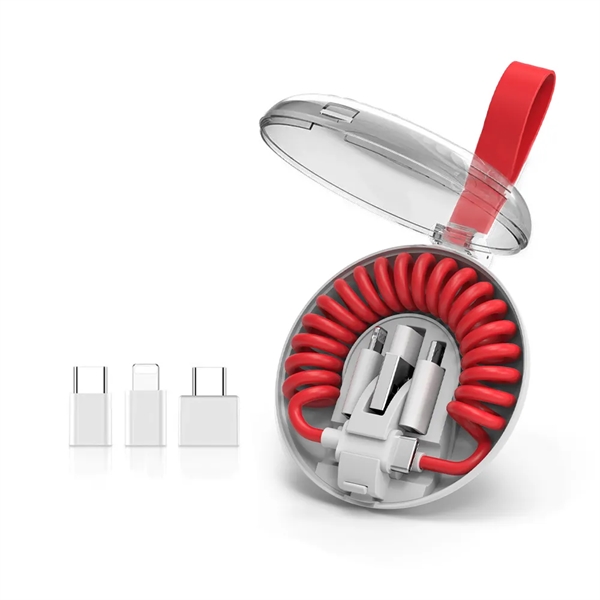 Flexcharge All-in-1 Spring Coil Charging Cable - Flexcharge All-in-1 Spring Coil Charging Cable - Image 3 of 7