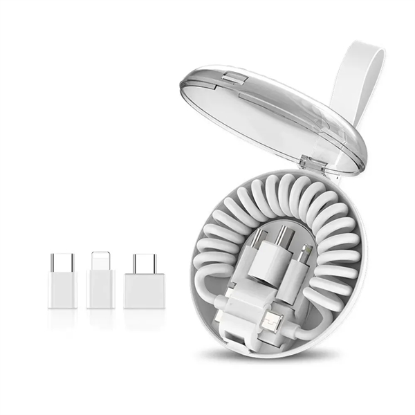 Flexcharge All-in-1 Spring Coil Charging Cable - Flexcharge All-in-1 Spring Coil Charging Cable - Image 1 of 7