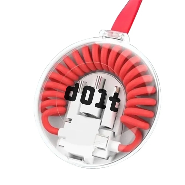 Flexcharge All-in-1 Spring Coil Charging Cable - Flexcharge All-in-1 Spring Coil Charging Cable - Image 4 of 7